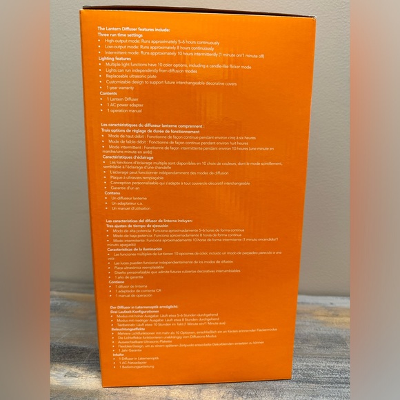 Young Living Lantern Essential Oil Ultrasonic Diffuser White NIB - Picture 7 of 8